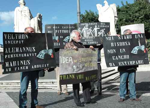 I pittori di piazza Navona invadono il Campidoglio