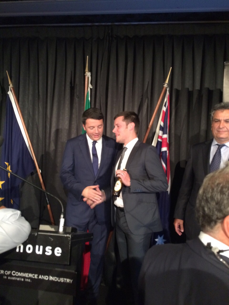 Renzi in Australia va a tutta Birra