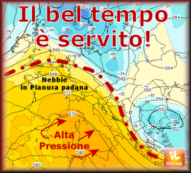 Cinque giorni di sole e nebbia, poi tornano le piogge