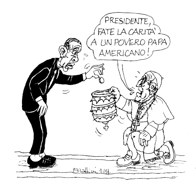 Forattini e il libro su Renzi-Pinocchio. Affari lo presenta