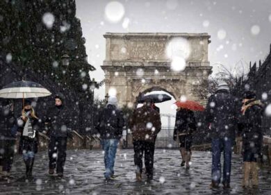 Cielo giallo e caldo insolito: città a +23. Tutta colpa del Sahara. Ma il freddo arriva