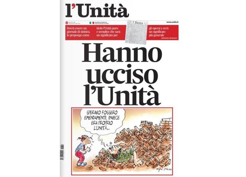 Speranza per L’Unità, presentata nuova proposta: a Veneziani si affianca il gruppo di costruzioni lombardo Pessina Speranza per L’Unità, presentata nuova proposta: a Veneziani si affianca il gruppo di costruzioni lombardo Pessina