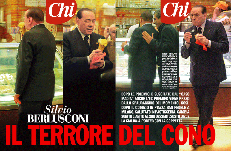 Berlusconi teme il cono della Madia. Corre ai ripari e opta per una coppetta Berlusconi teme il cono della Madia. Corre ai ripari e opta per una coppetta