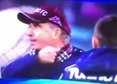 Ventura, il gesto ‘tagliagola’ gli costa un turno di squalifica