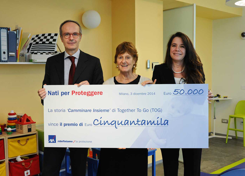 Nati per Proteggere 2014, AXA premia la Fondazione Onlus Tog Nati per Proteggere 2014, AXA premia la Fondazione Onlus Tog