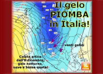 Arriva il vento dalla Russia. Neve e gelo sull’Italia