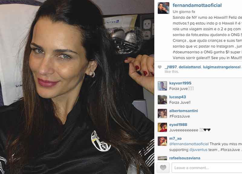 Fernanda Motta fa innamorare i tifosi della Juventus dopo che…