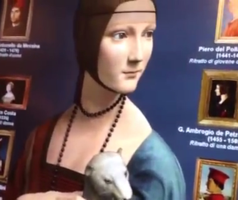 La Dama con l’ermellino diventa interattiva La Dama con l’ermellino diventa interattiva