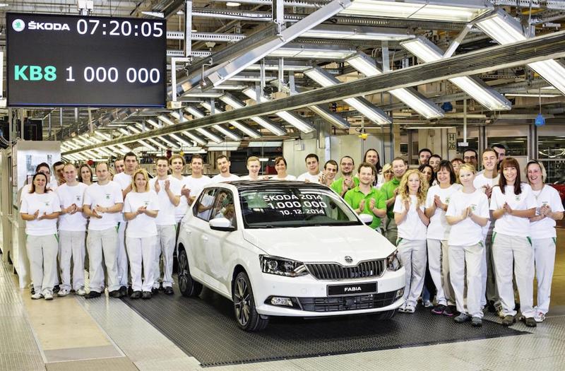 Una Fabia la milionesima vettura ŠKODA prodotta Una Fabia la milionesima vettura ŠKODA prodotta