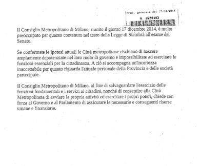 Lavoro:occupata aula città metropolitana