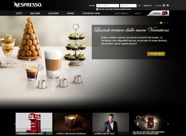 Nespresso miglior sitoweb, secondo MetrixLab Nespresso miglior sitoweb, secondo MetrixLab