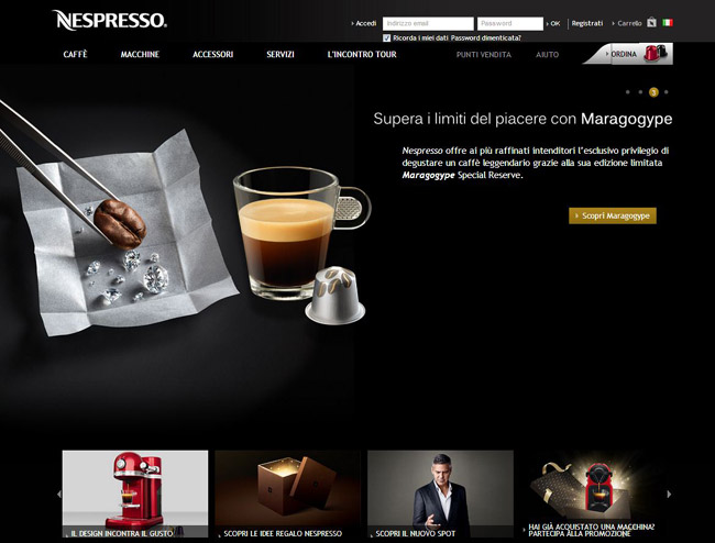 Nespresso miglior sitoweb, secondo MetrixLab Nespresso miglior sitoweb, secondo MetrixLab