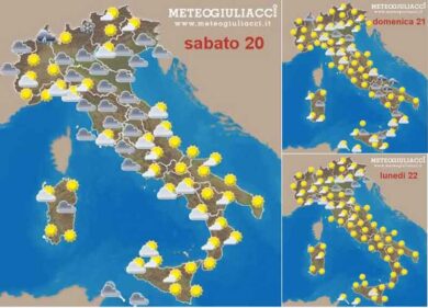 Che tempo farà fino alla fine di dicembre