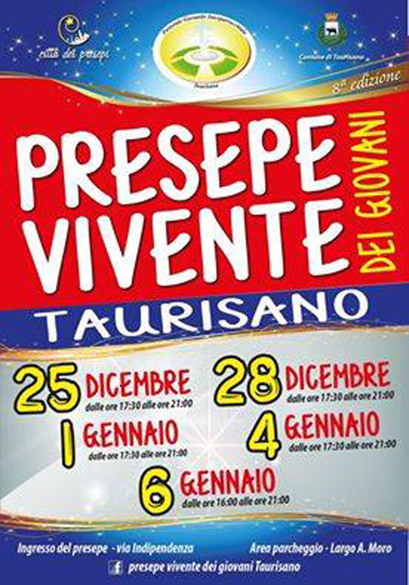 A Taurisano il Presepe vivente dei giovani. Pensando al lavoro che non c’è