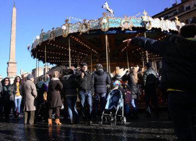 Gospel, giochi e pittori. La “nuova” piazza Navona
