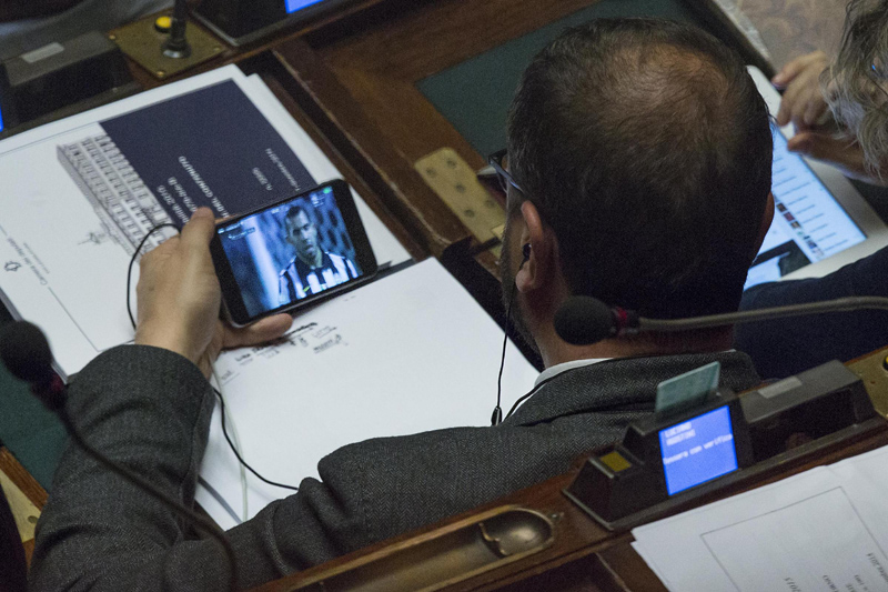 Camera dei Deputati, guardano Juventus – Napoli