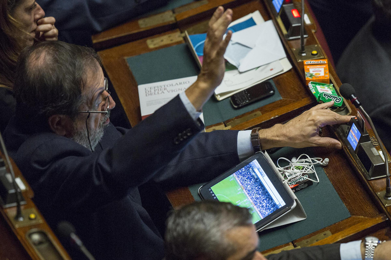 Camera dei Deputati, guardano Juventus – Napoli