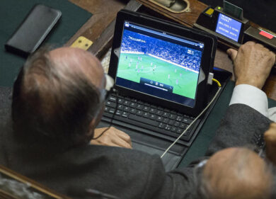 Camera dei Deputati, guardano Juventus – Napoli