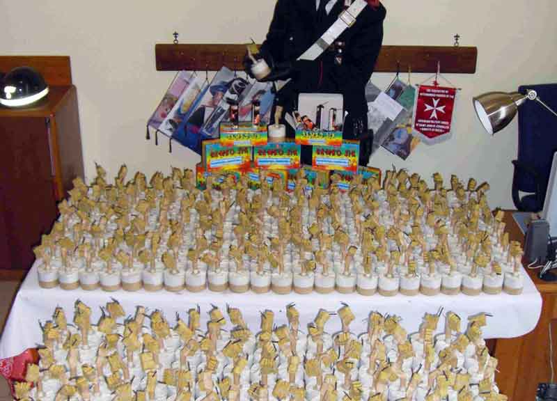 Pronti per la “guerra di Capodanno”. Sequestrata 1 tonnellata di botti proibiti