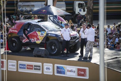 Peugeot 2008 DKR ai blocchi di partenza della prima tappa