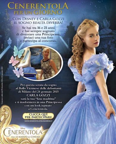 Cenerentola per un giorno con Disney e la style coach Carla Gozzi