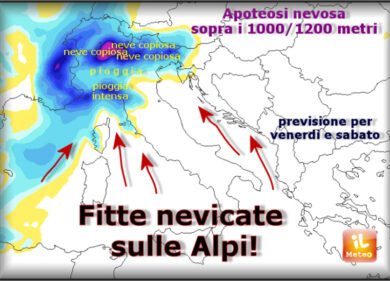 Buone notizie per gli sciatori. Tantissima neve sui monti