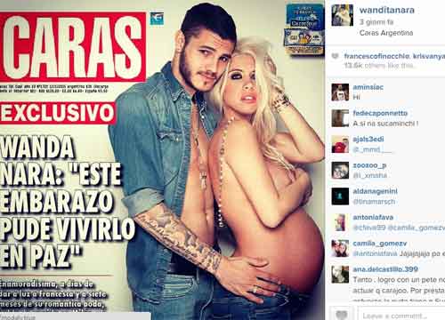 Icardi e Wanda Nara, il pancione è servito. Arriva la bimba. Le foto