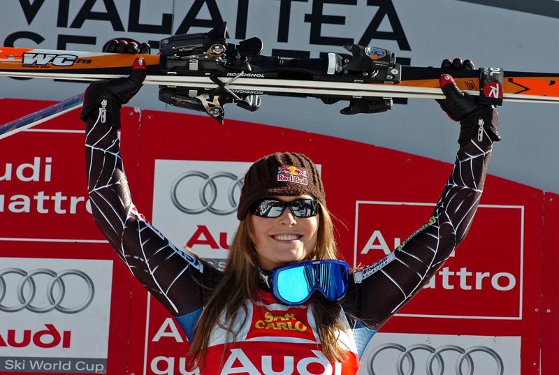 Lindsey Vonn ora nella leggenda da sola: 63 vittorie. Bye bye Proell Lindsey Vonn ora nella leggenda da sola: 63 vittorie. Bye bye Proell
