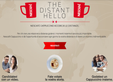 The distant hello: Nescafé unisce le coppie a distanza