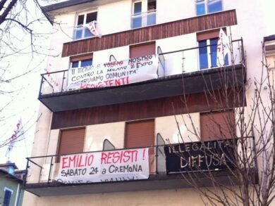 Anarchici occupano una palazzina in via Washington