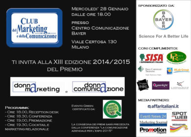 Giunto alla 13′ edizione il premio “Donna Marketing”