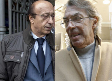 Moratti-Moggi, stretta di mano.”Telefonate di Bergamo? Presa in giro”