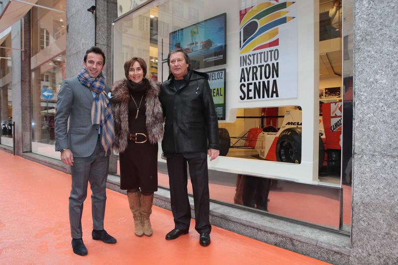 Ayrton Senna finisce in mostra nella “casa” di Del Piero. Le foto