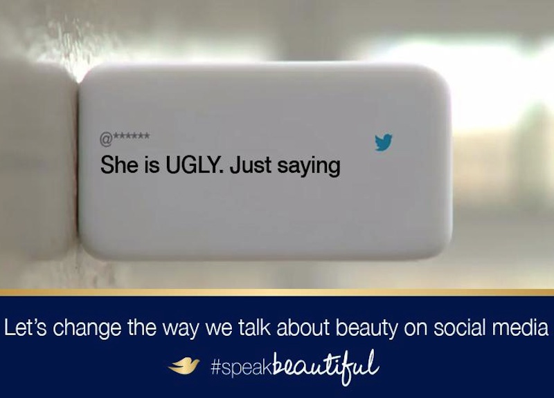#Speakbeautiful, la campagna Dove-Twitter contro i troll #Speakbeautiful, la campagna Dove-Twitter contro i troll