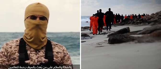 Isis, video e foto dei 21 copti decapitati! Guarda (choc)