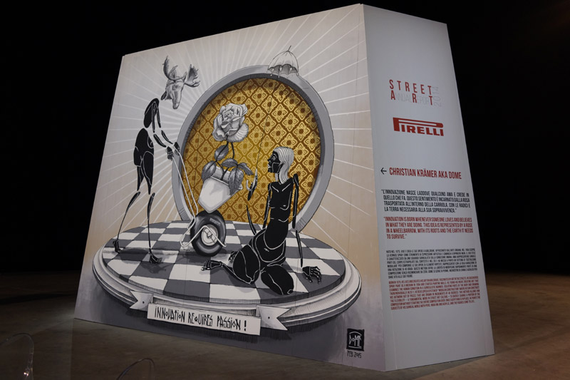 Pirelli, il bilancio 2014 diventa street art