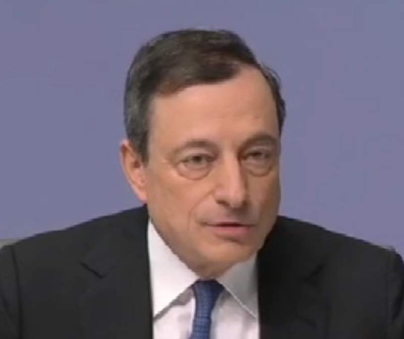 Bce, Draghi: piano acquisti titoli fino a inflazione normale Bce, Draghi: piano acquisti titoli fino a inflazione normale