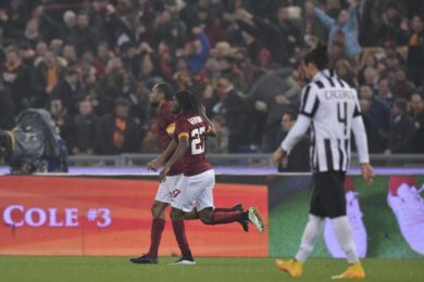 Roma-Juventus: colpo di Tevez, poi pareggia Keita
