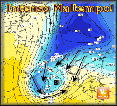 Previsioni meteo, arriva la sciabolata artica