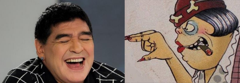 Maradona, dopo il lifiting sembra… Moira Orfei. Le foto