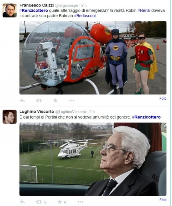 “Renzicottero”, si scatena l’ironia sui social “Renzicottero”, si scatena l’ironia sui social