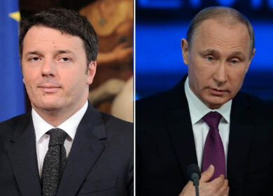 Renzi a Mosca, depone sei  garofani per Nemtsov