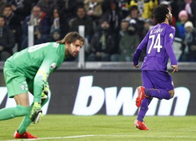 Salah fa viola la Juventus. Montella: “Somiglia a Cuadrado, ma segna”