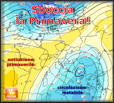 Previsioni meteo, sboccia la primavera al Nord. Sempre piogge al Sud