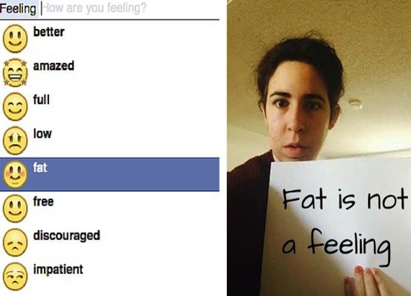 Emoticon, “grasso” non è uno stato d’animo. Petizione contro Facebook Emoticon, “grasso” non è uno stato d’animo. Petizione contro Facebook