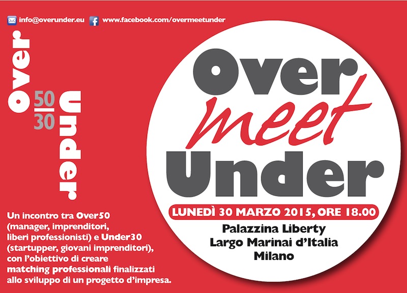 “Over meet under”: uniamo i puntini delle generazioni “Over meet under”: uniamo i puntini delle generazioni