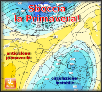 Previsioni meteo, un po’ di primavera poi freddo e neve