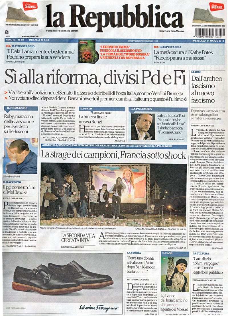Repubblica non dà soddisfazioni a Silvio Repubblica non dà soddisfazioni a Silvio