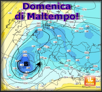 Previsioni meteo: torna l’inverno con freddo, neve e nubifragi