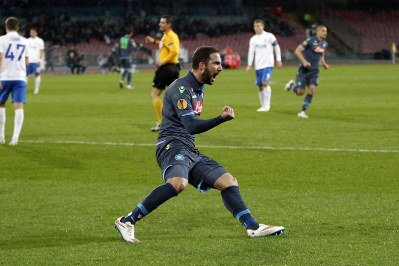 Napoli, Higuain tris con la Dinamo. Benitez: “Volevo un altro gol” Napoli, Higuain tris con la Dinamo. Benitez: “Volevo un altro gol”